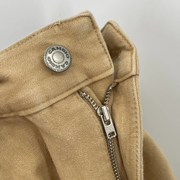 CAMBIO High Rise Camel Khaki Tan Jeans 30" Inseam - Size 6 - Picture 3 of 13